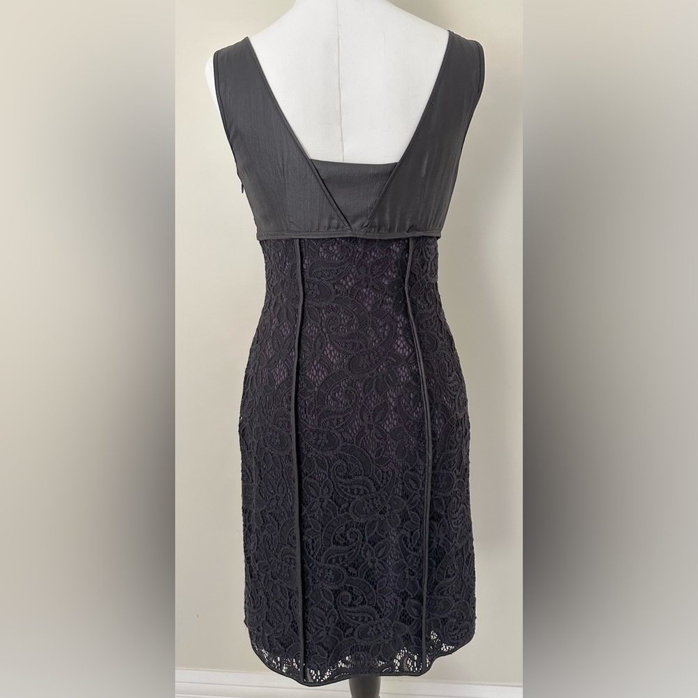 Marc New York Sleeveless Dress - Black Lace & Purple, Size 2 US - Picture 2 of 4